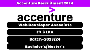 Accenture Web Developer Recruitment 2024