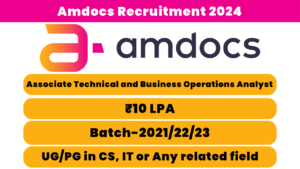 Amdocs Recruitment 2024
