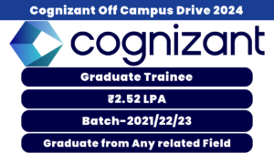 Cognizant Off Campus Drive 2024