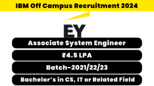 EY Off Campus Recruitment 2024