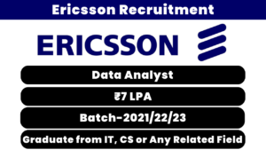 Ericsson Recruitment 2024