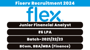 Flex Fresher Recruitment 2024