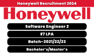 Honeywell Recruitment 2024
