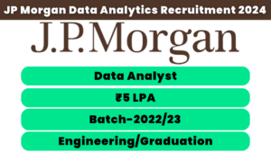 JP Morgan Data Analytics Recruitment 2024