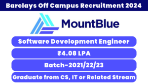MountBlue Recruitment 2024