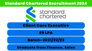 Standard Chartered Recruitment 2024