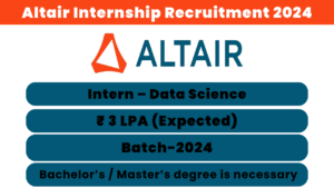 Altair Internship Recruitment 2024 