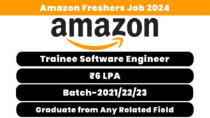 Amazon Freshers Job 2024
