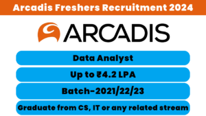 Arcadis Freshers Recruitment 2024