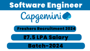 Capgemini Freshers Recruitment 2024