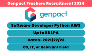 Genpact Freshers Recruitment 2024