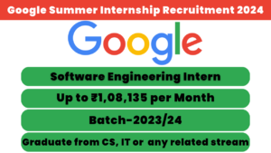 Google Summer Internship Recruitment 2024