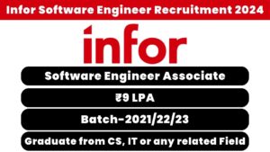 Infor Software Engineer Recruitment 2024