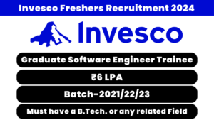 Invesco Freshers Recruitment 2024
