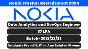 Nokia Fresher Recruitment 2024