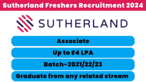 Sutherland Freshers Recruitment 2024