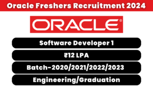 oracle freshers recruitment 2024