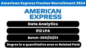 American Express Fresher Recruitment 2024