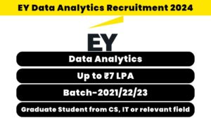 EY Data Analytics Recruitment 2024