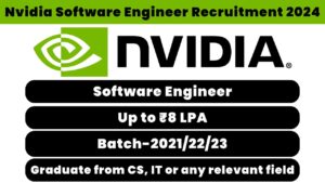 Nvidia Software Engineer Recruitment 2024