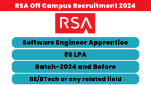 RSA Off Campus Recruitment 2024