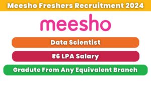 Meesho Freshers Recruitment 2024