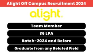 Alight Off Campus Recruitment 2024