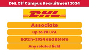 DHL Off Campus Recruitment 2024