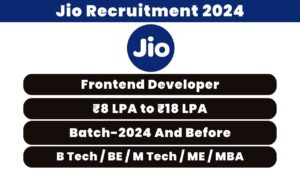 Jio Recruitment 2024
