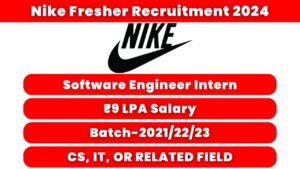 Nike Fresher Recruitment 2024