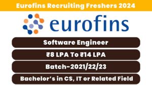 Eurofins Recruiting Freshers 2024