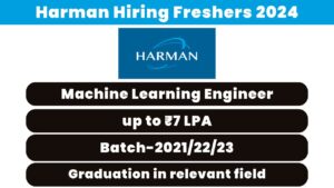 Harman Hiring Freshers 2024