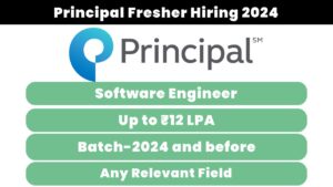 Principal Fresher Hiring 2024