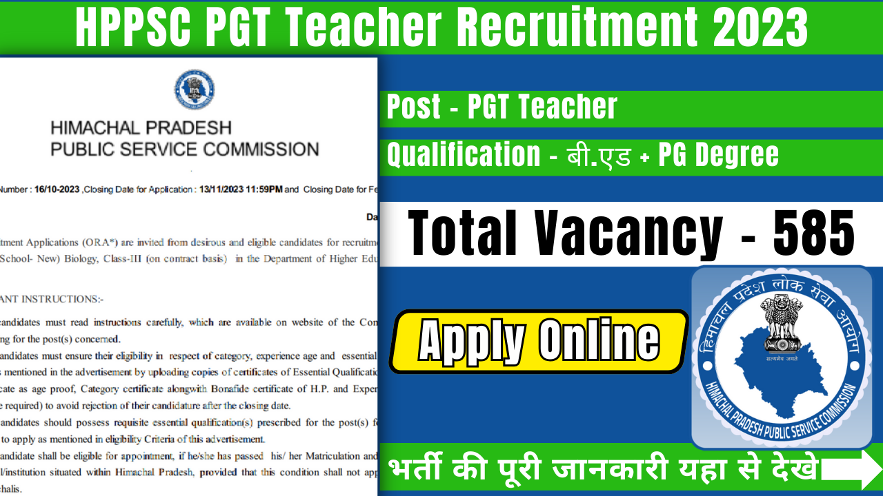 PGT-Teacher-Recruitment-HPPSC-2023