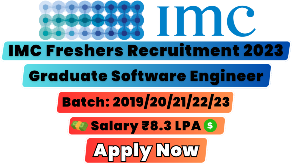 IMC Graduate Software Engineer Recruitment 2023