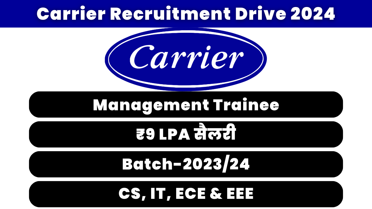 Carrier Recruitment Drive 2024
