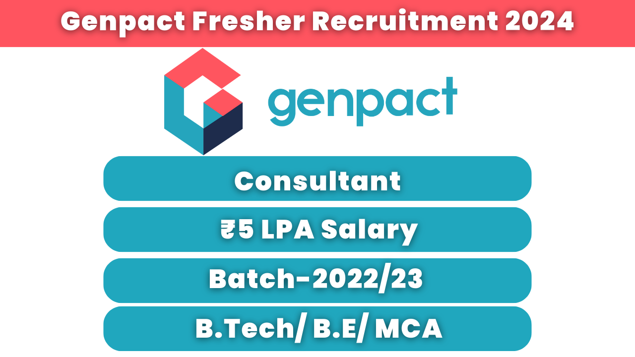 Genpact Fresher Recruitment 2024