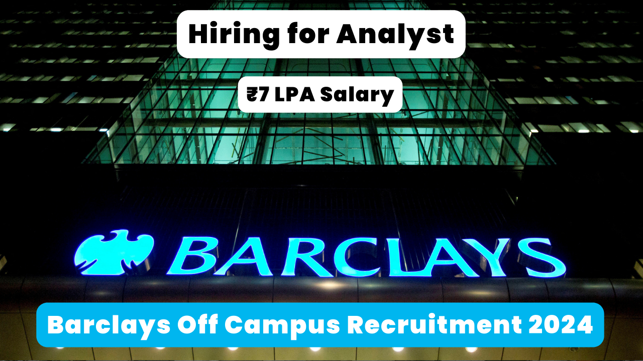 Barclays Off Campus Recruitment 2024 Thumbnail