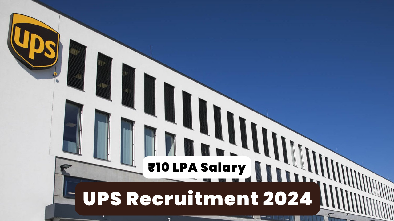 UPS Recruitment 2024 Thumbnail 