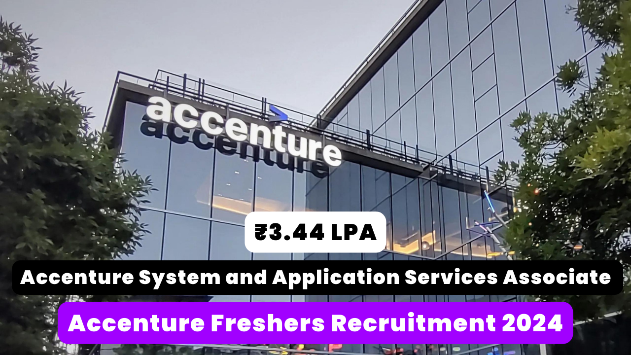 Accenture Freshers Recruitment 2024 Thumbnail