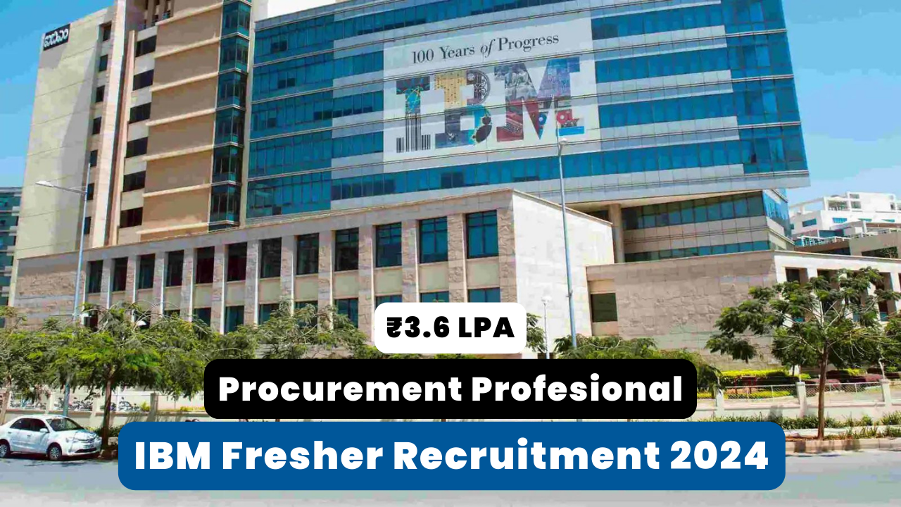 IBM Fresher Recruitment 2024 Thumbnail