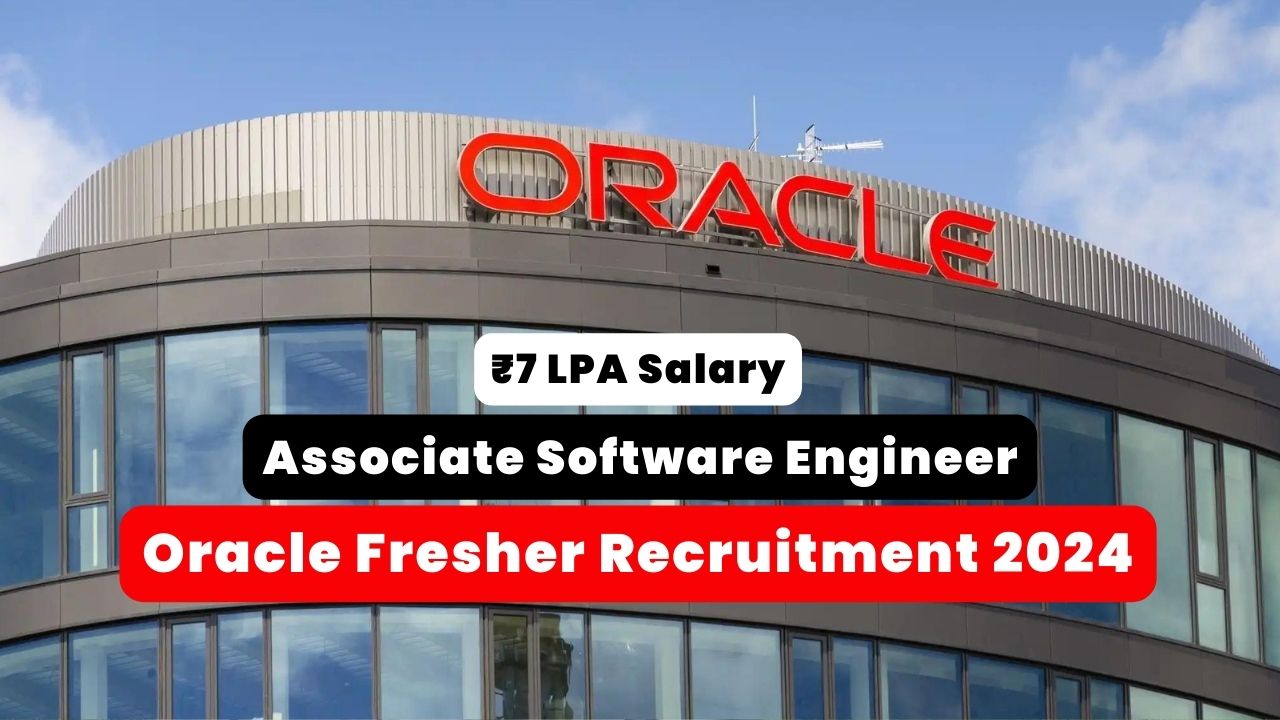 Oracle Fresher Recruitment 2024 poster