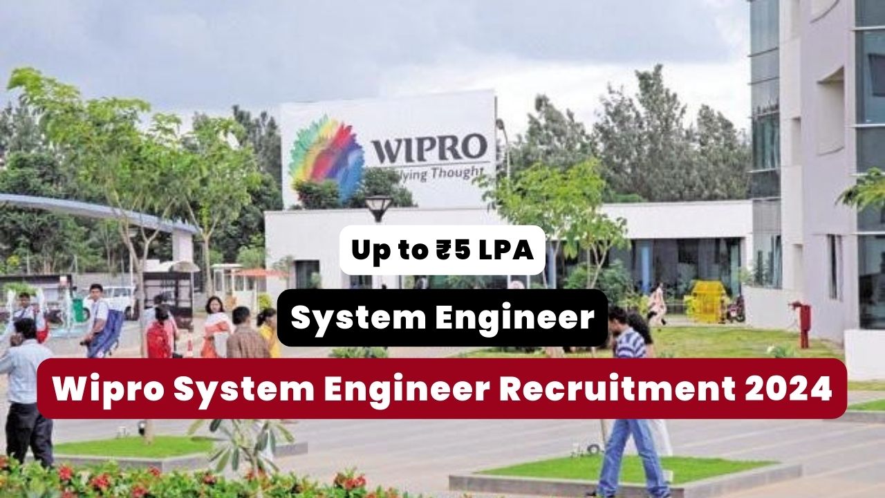 Wipro System Engineer Recruitment 2024 Thumbnail