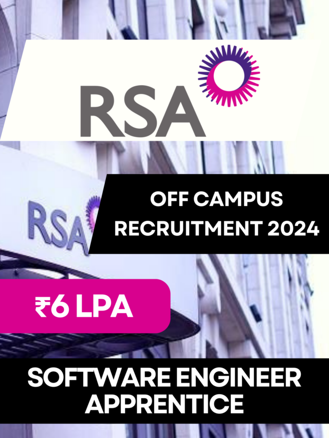 RSA Recruitment 2024, Software Engineer Apprentice Apply Now