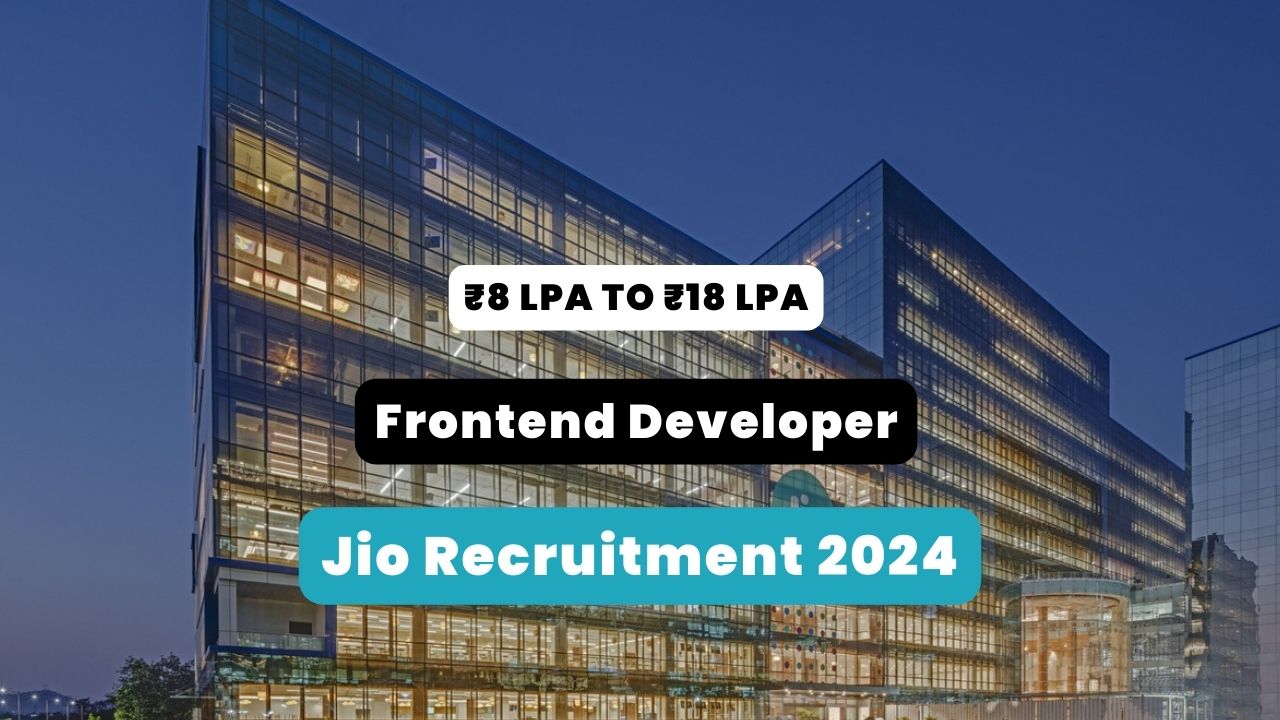 Jio Recruitment 2024 POSTER