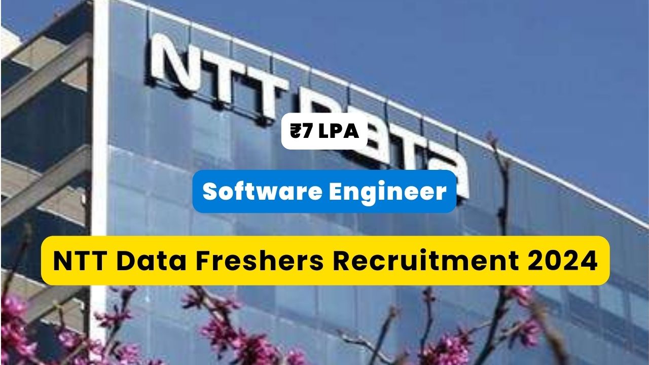 NTT Data Freshers Recruitment 2024 poster