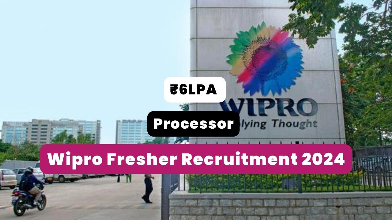 Wipro Fresher Recruitment 2024 poster 1