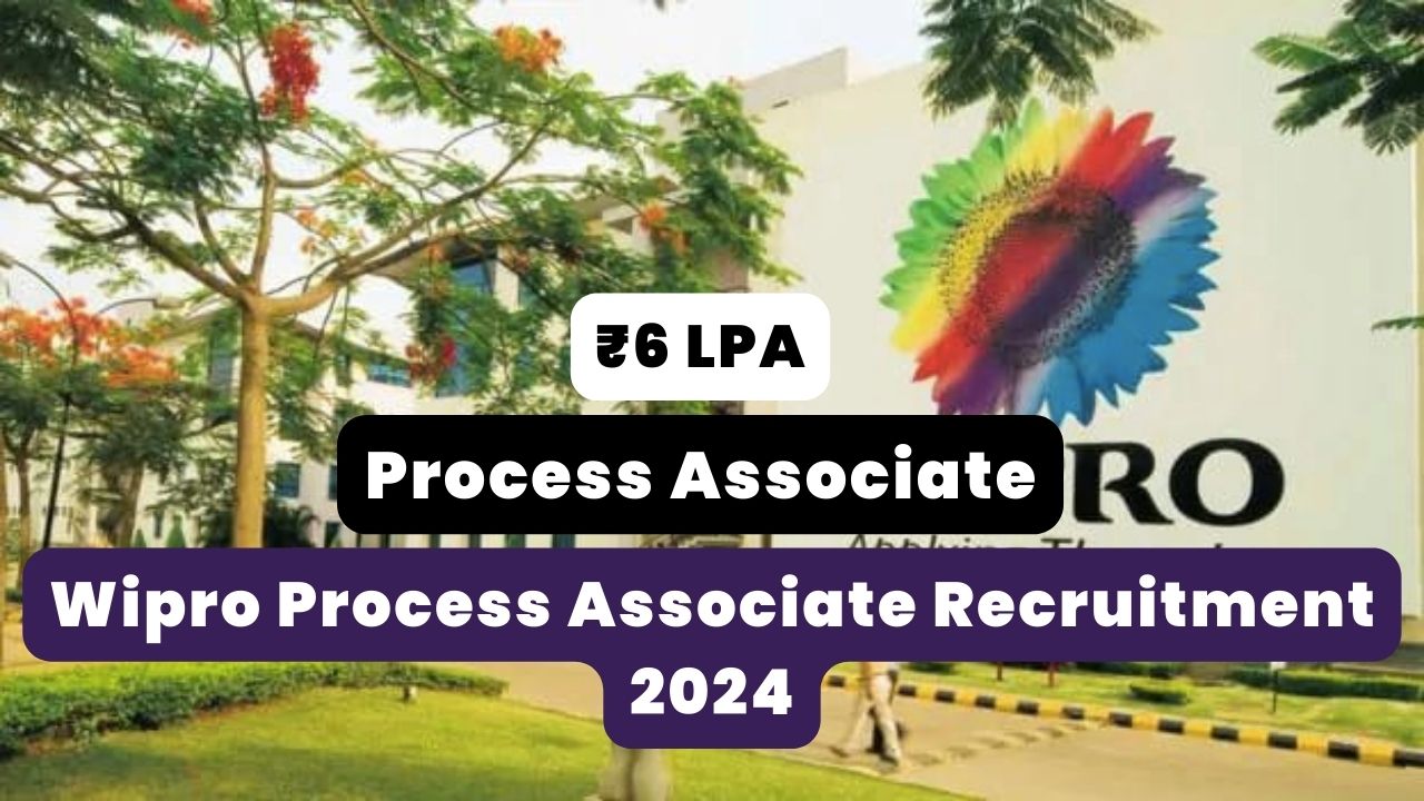 Wipro Process Associate Recruitment 2024 poster