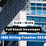 IBM Hiring Fresher 2024