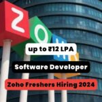 Zoho Freshers Hiring 2024
